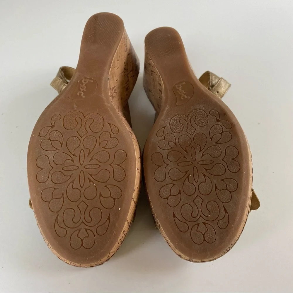 B.O.C. BORN CONCEPT Gold Wedge Sandals - Picture 8 of 14